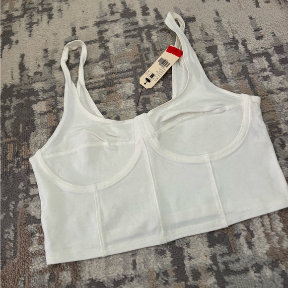Garage Snow White Bralette Tank - Picture 1 of 2